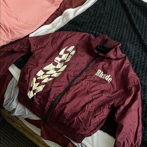 Rhude Burgundy Lightweight Jacket